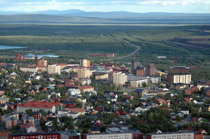 Panorama miasta Kiruna